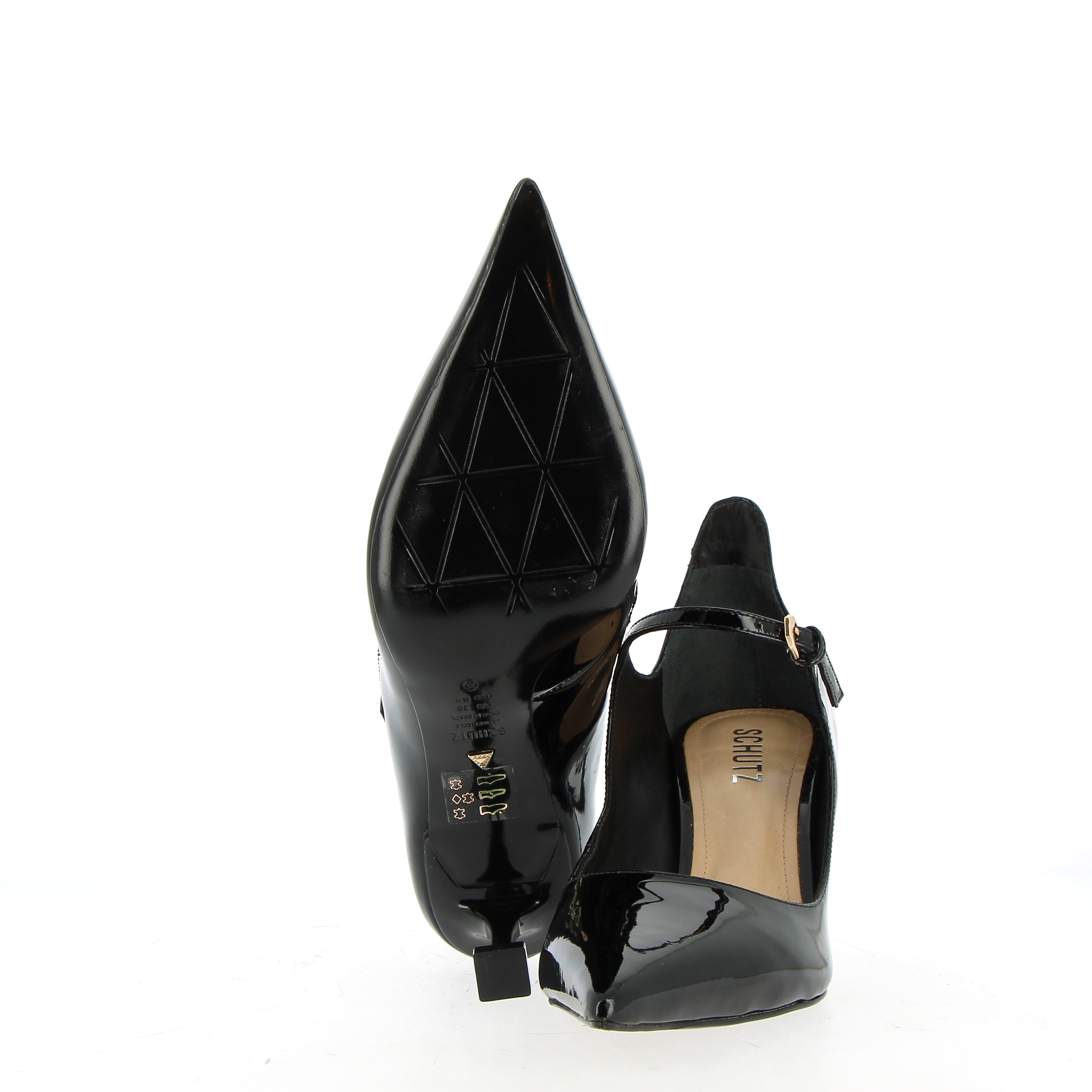 Maryjane black stiletto pumps