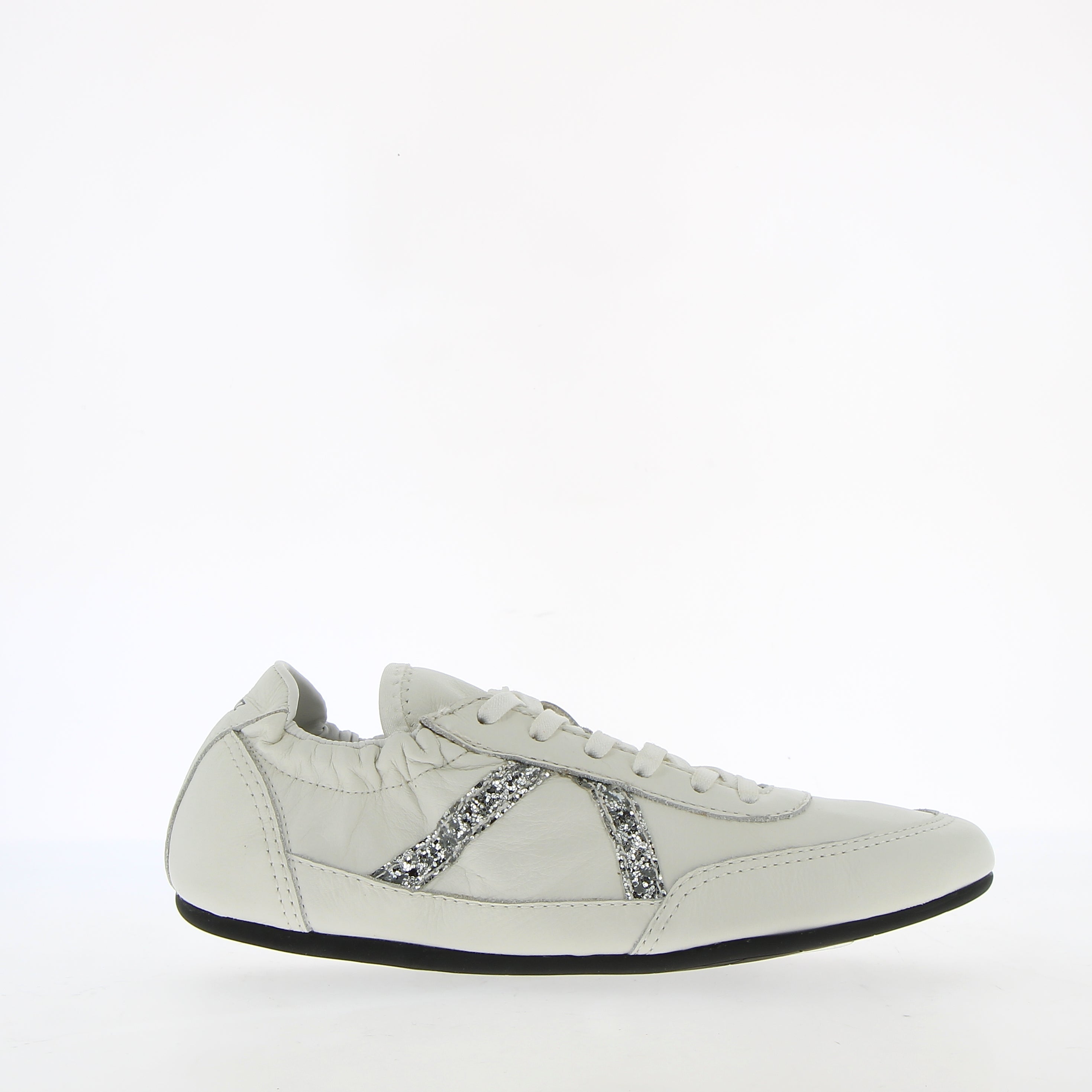 Sneaker ballet leggera in pelle bianca