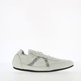 Sneaker ballet leggera in pelle bianca