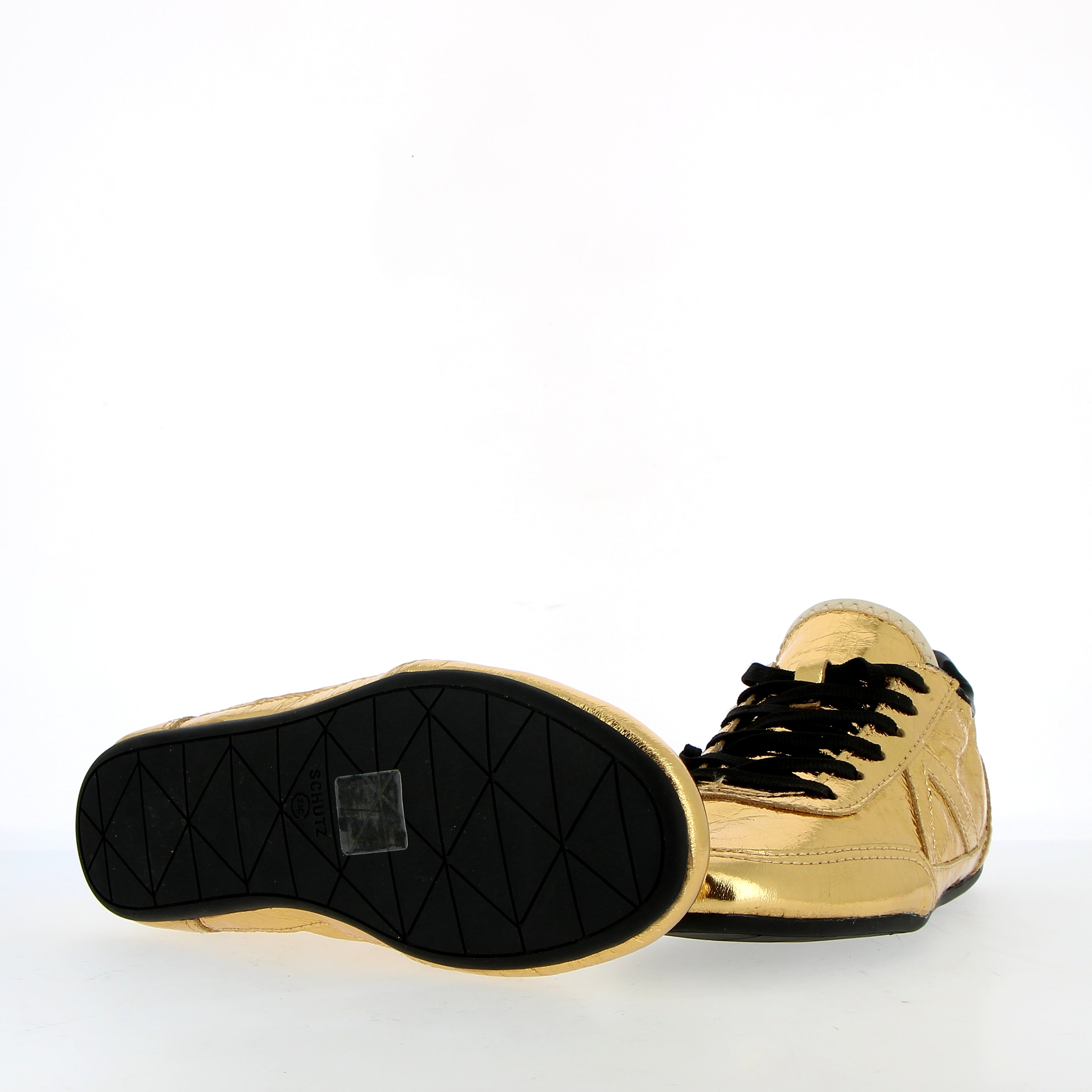 Sneaker  ballet leggera in pelle oro