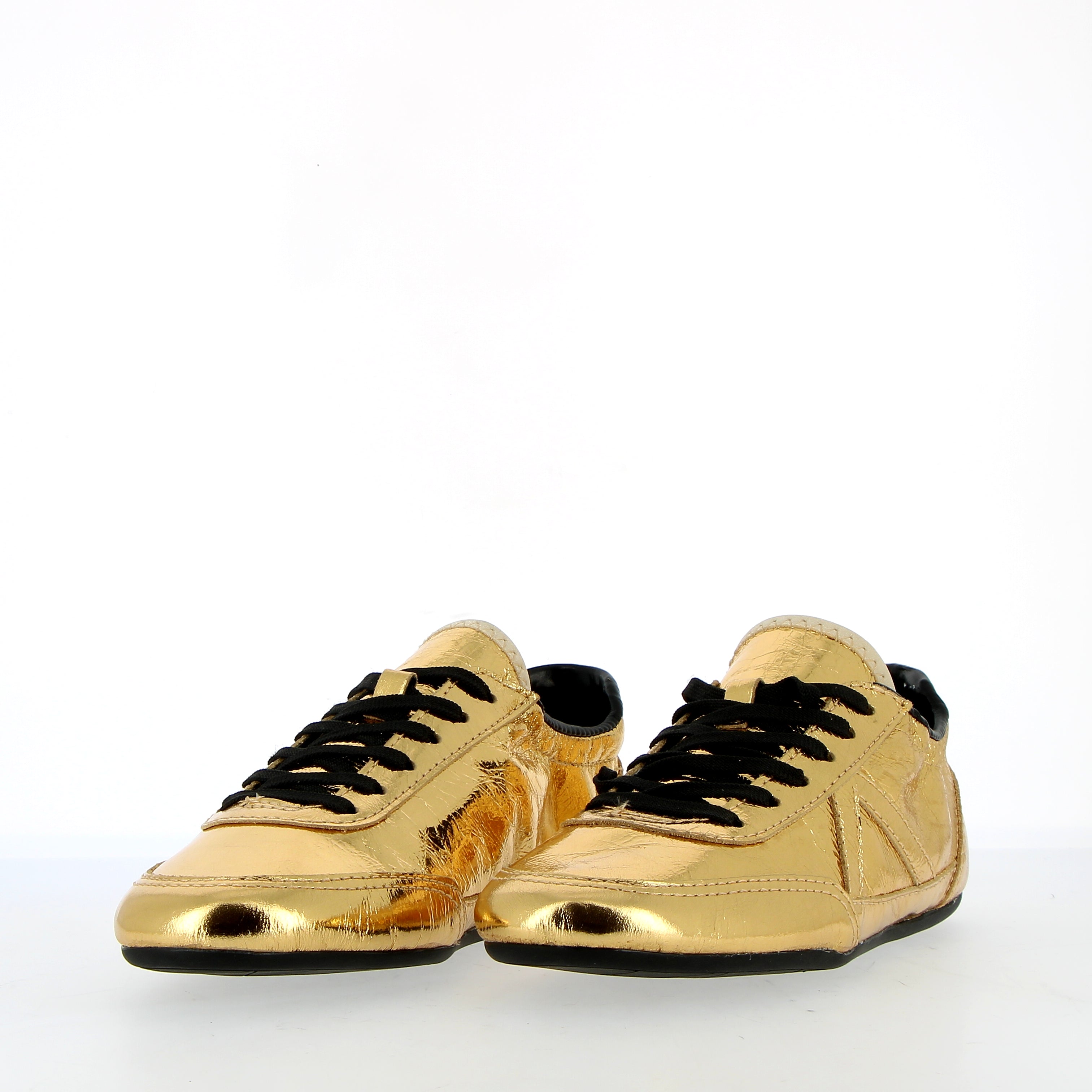 Sneaker  ballet leggera in pelle oro
