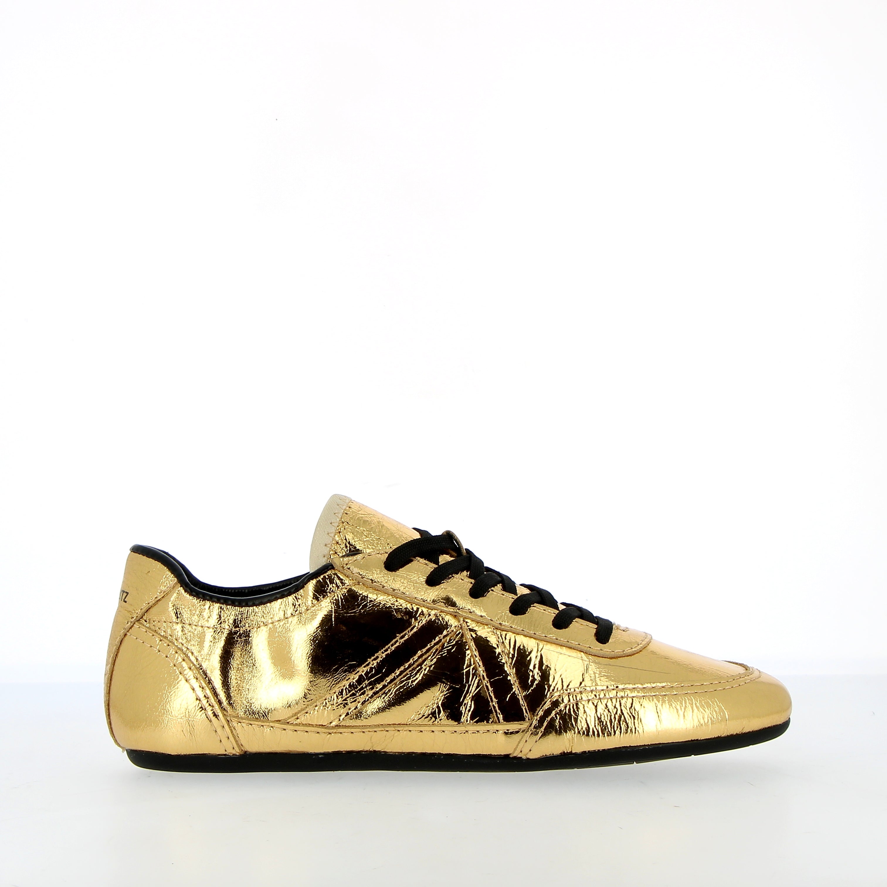 Sneaker  ballet leggera in pelle oro