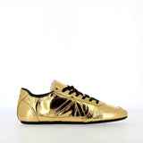 Sneaker  ballet leggera in pelle oro