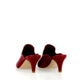 Sabot in nappa cigliegia