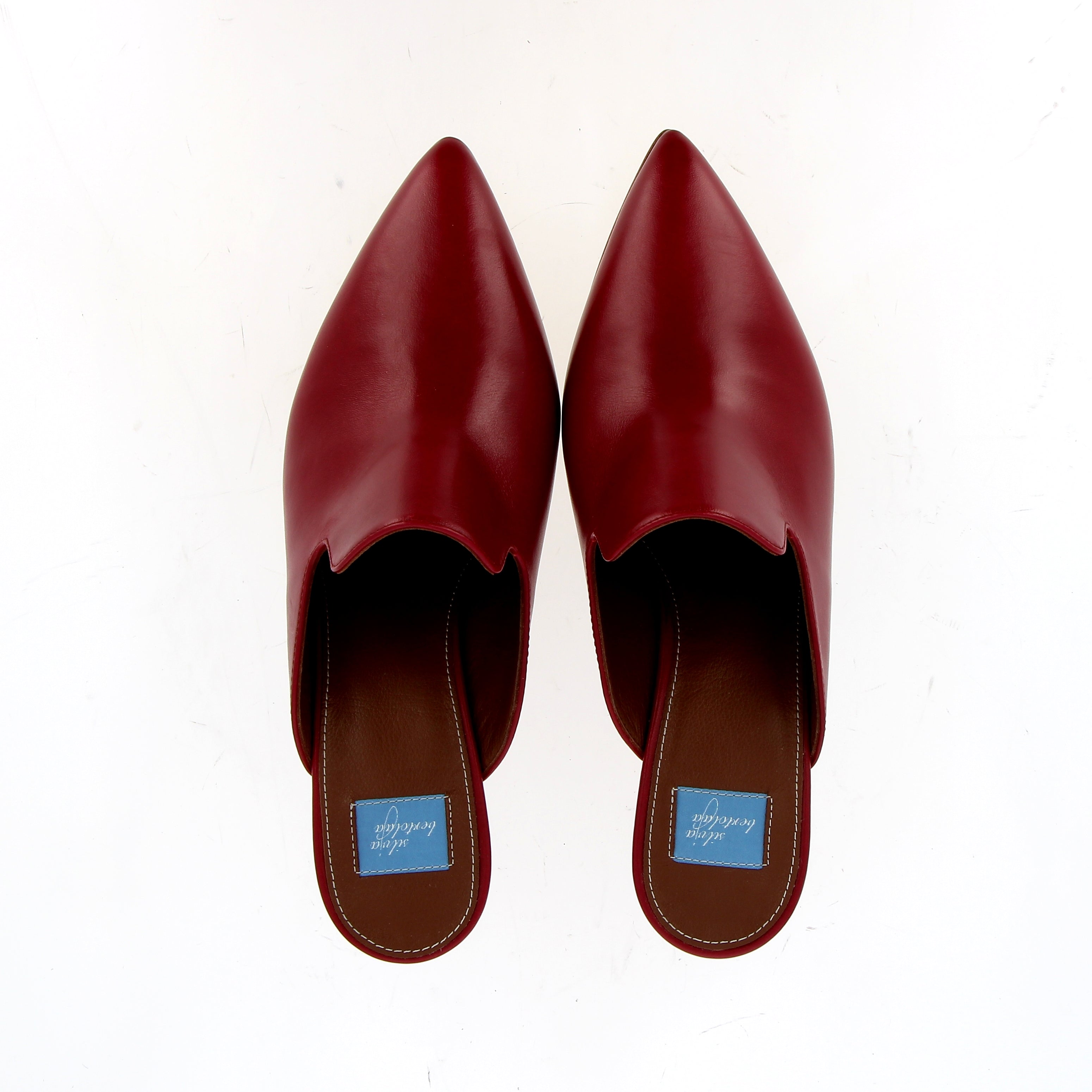 Sabot in nappa cigliegia