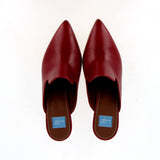 Sabot in nappa cigliegia