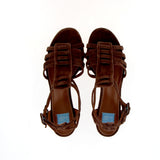 Sandalo Gladiator Giulia in morbido camoscio moro