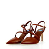 Slingback in glove  color cuoio