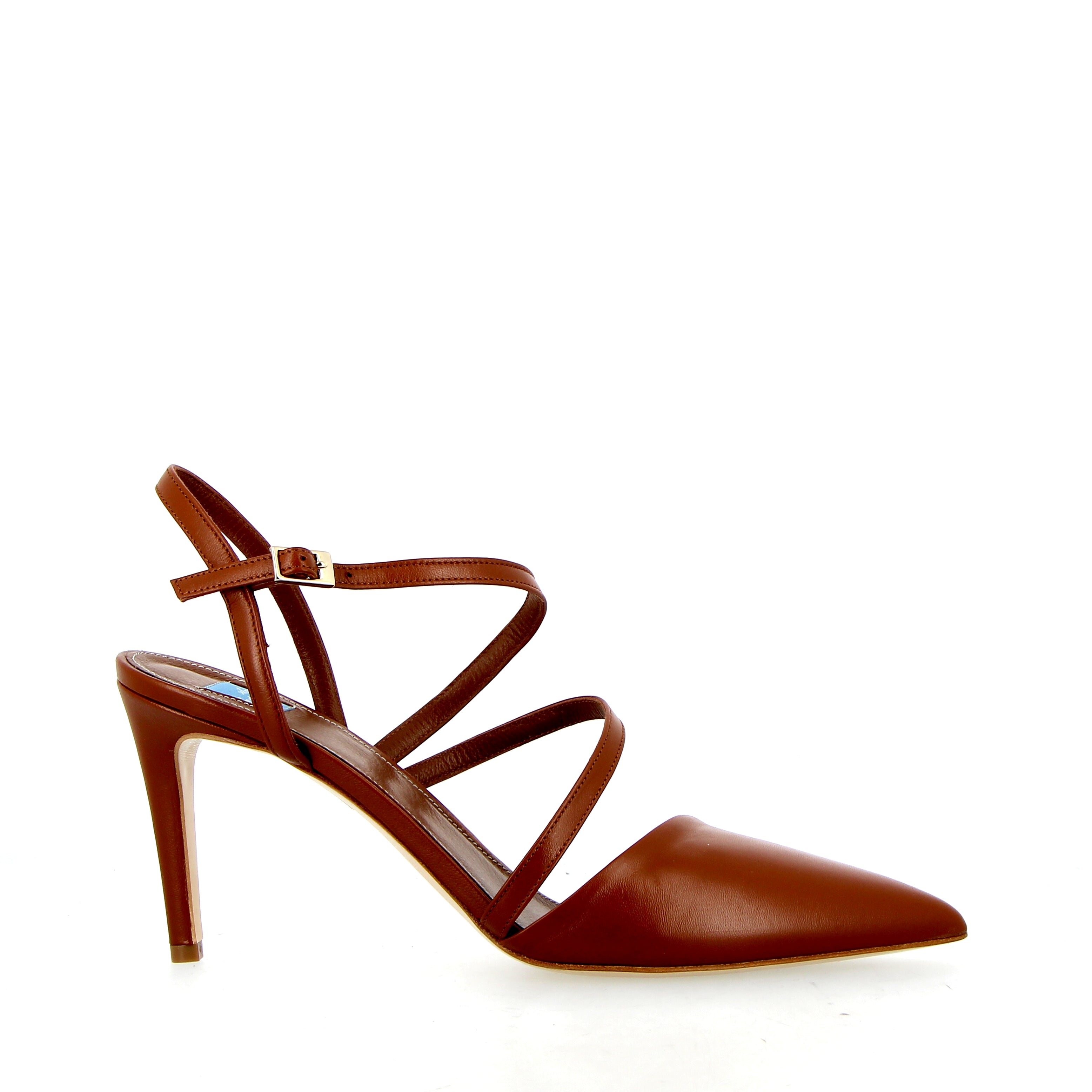 Slingback in glove  color cuoio