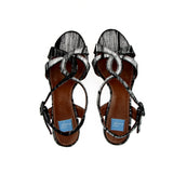 Sandalo Marylin in velluto nero