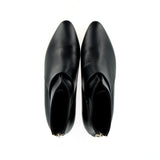 Stivaletto Belle in pelle blu inc con cerniera