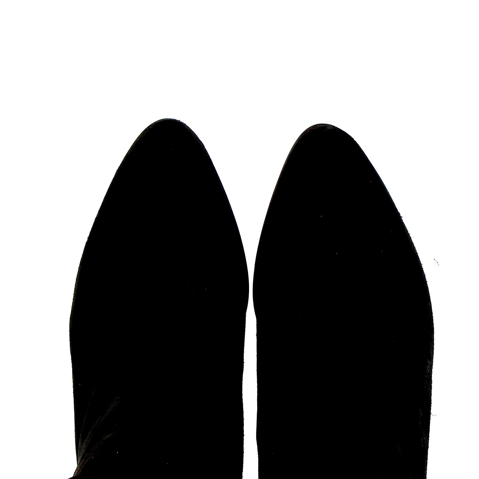 Black suede soft tube boot