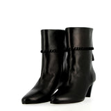 Stivaletto in morbida nappa nera