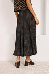Gonna midi svasata in lurex