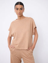 Teila linen T-shirt moka