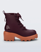 Track Boot burgundy orange Melissa