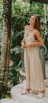 Yani Long Jumpsuit Stampa Nomad Border
