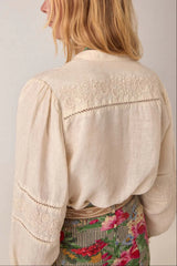 Virginia Blouse Linen Solstice