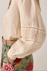 Virginia Blouse Linen Solstice