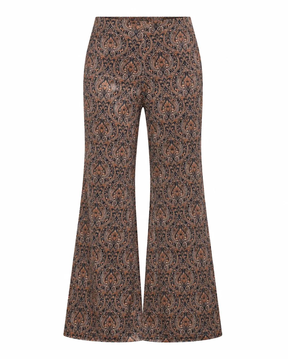 Pantaloni in velluto con stampa paisley
