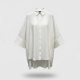 Camicia a righe panna