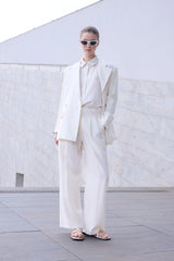 Camicia a righe panna