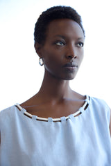 Top celeste con corda