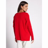 Maglione in cashmere rosso