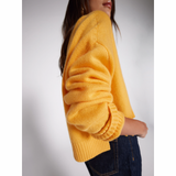 Maglione in cashmere giallo