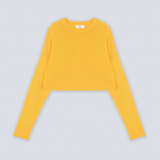 Maglione in cashmere giallo