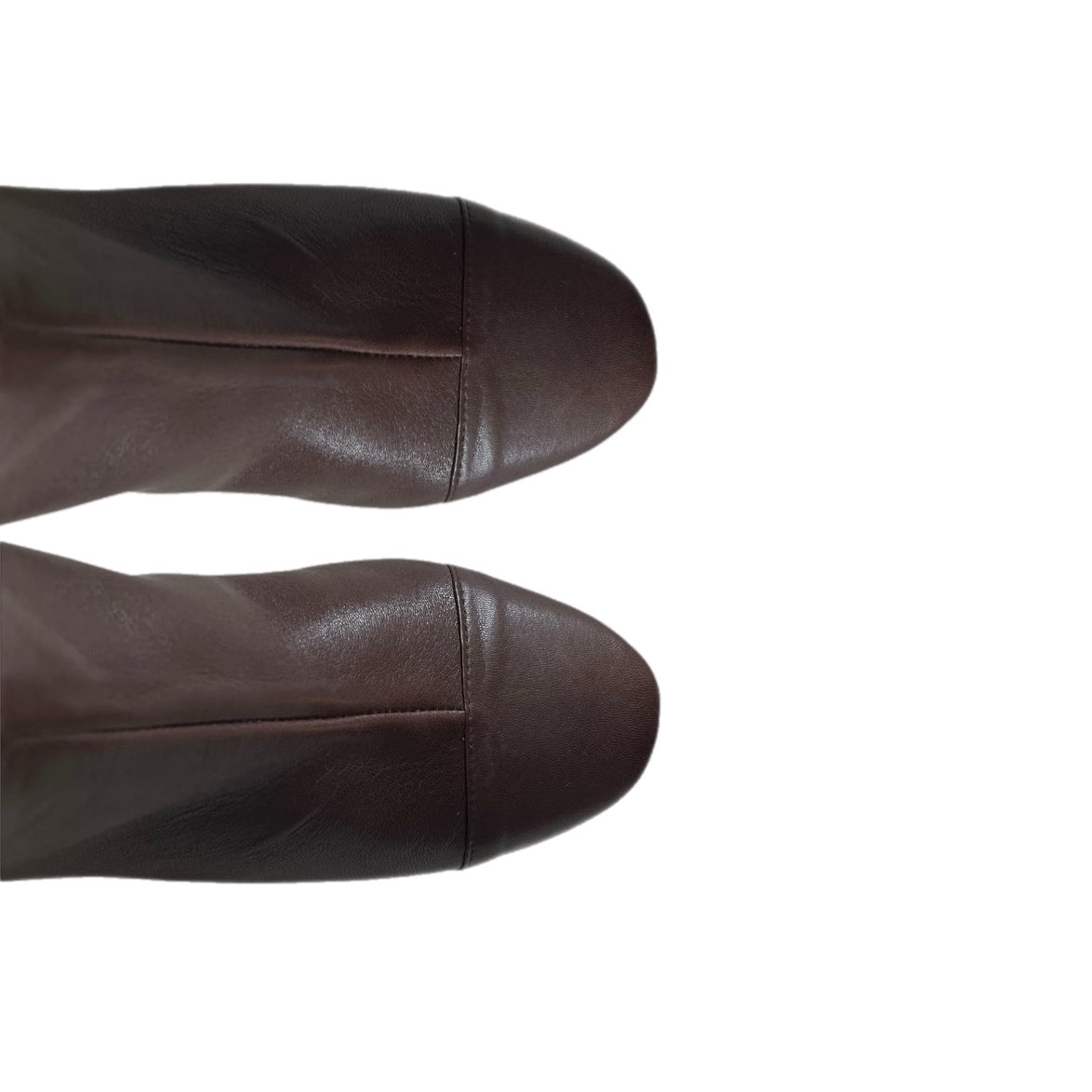 Espresso brown soft glove leather ankle boot