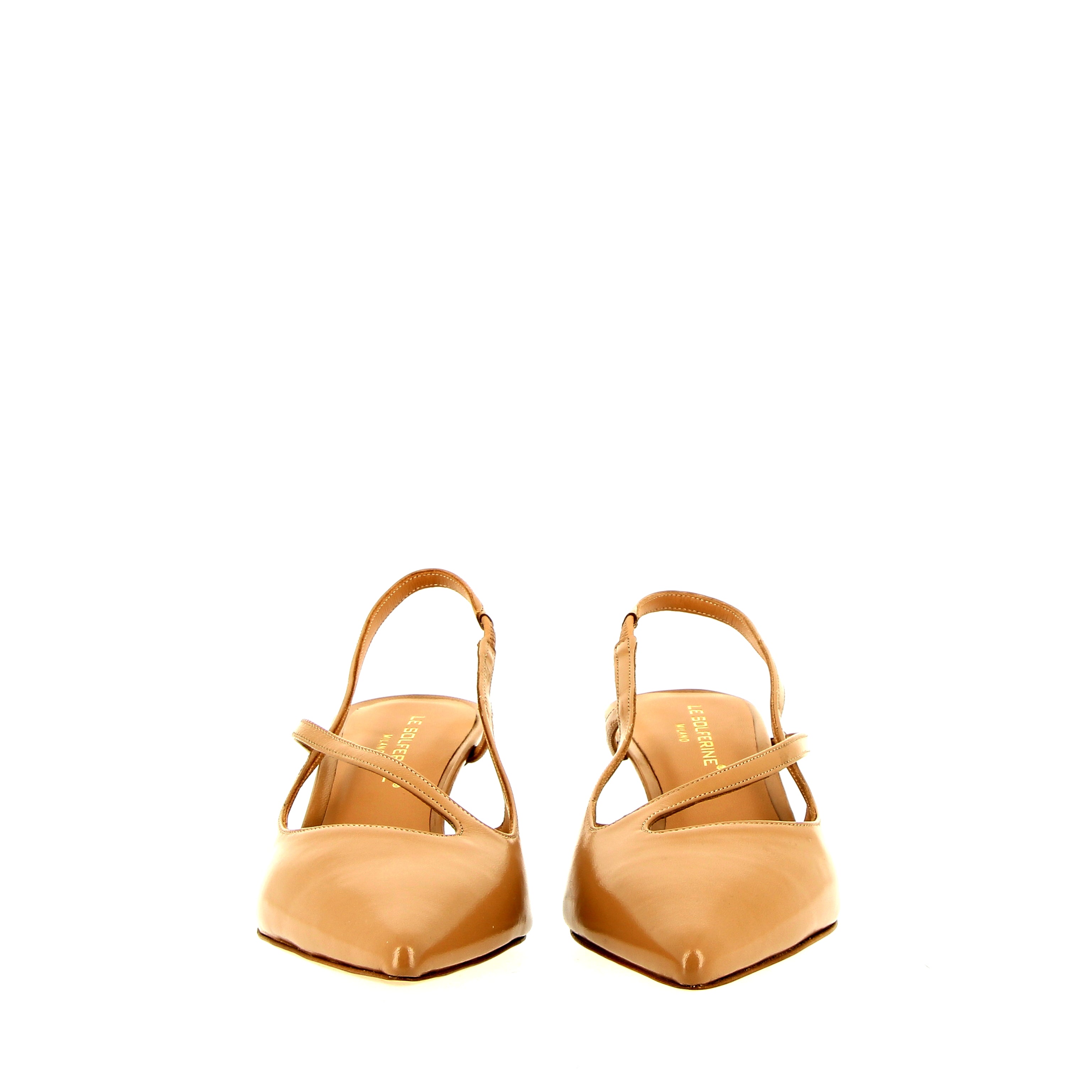 Slingback in beige verlux