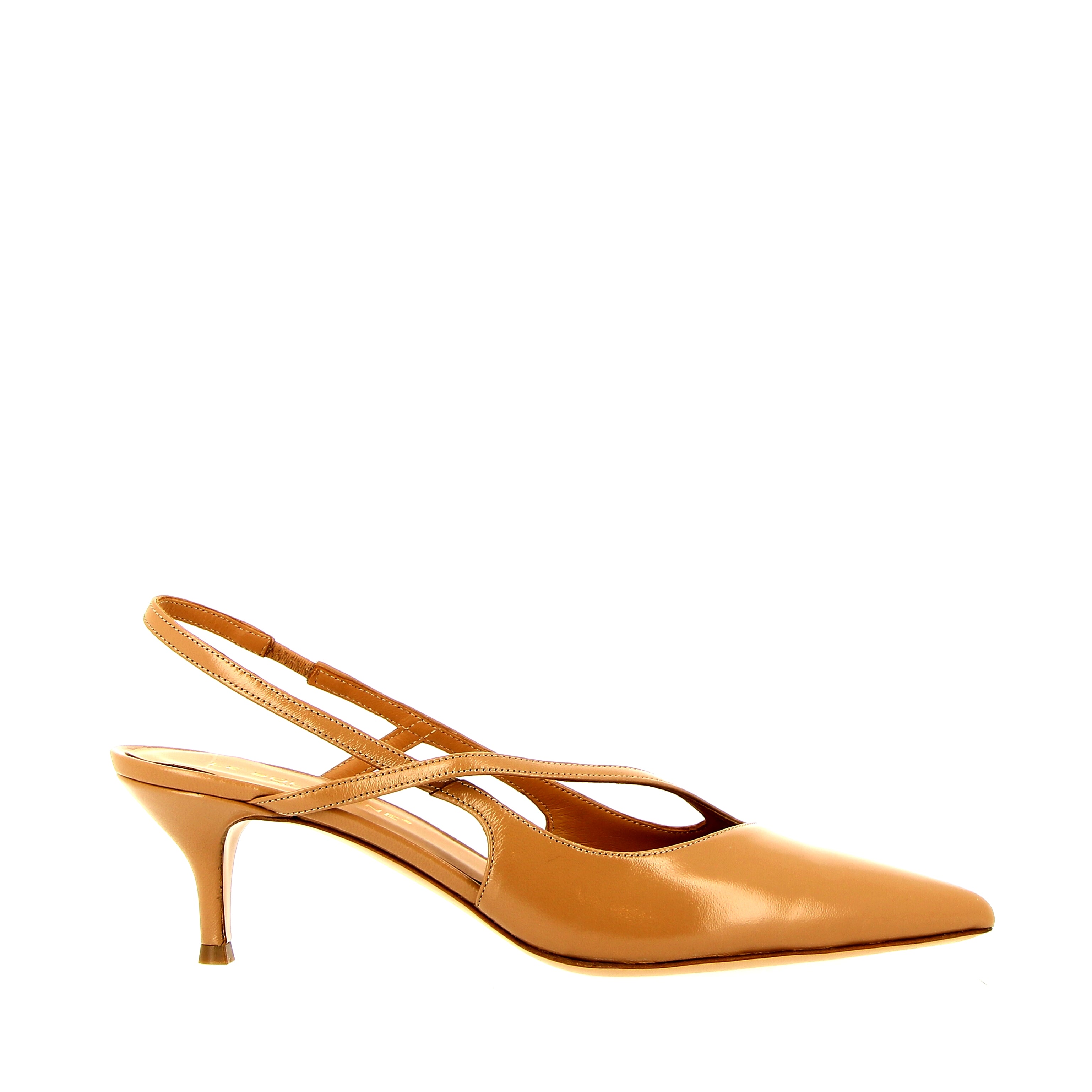 Slingback in beige verlux