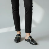 mocassino sabot supersoft nappa da guanto nero