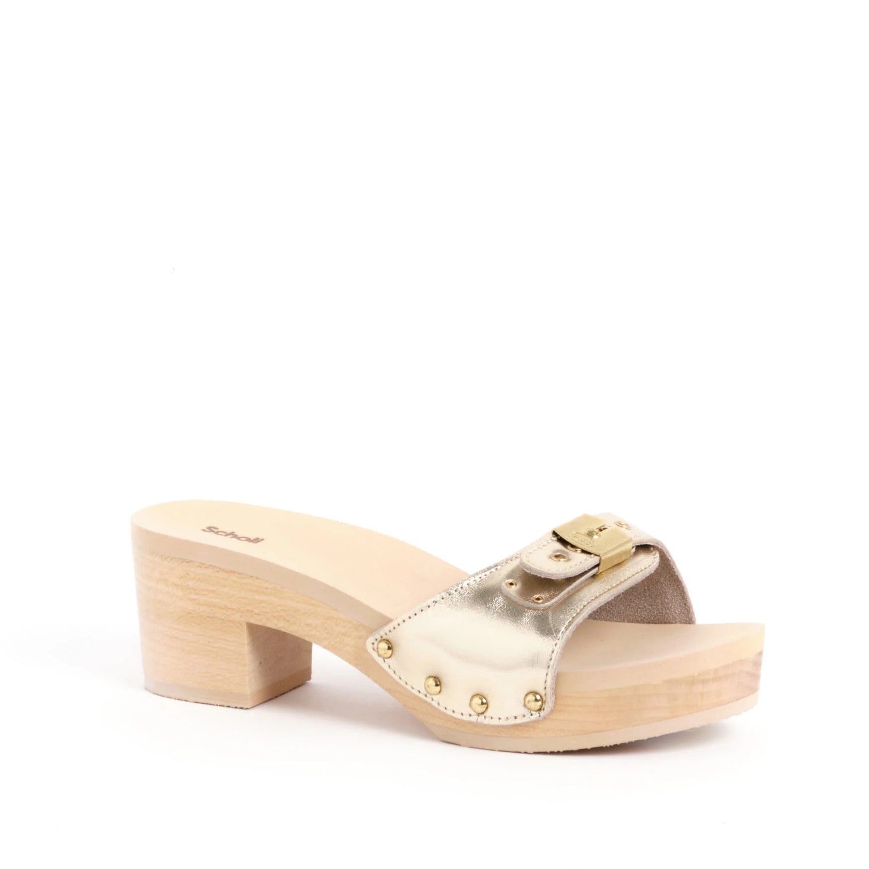 Mules Light Gold Pescura Ibiza