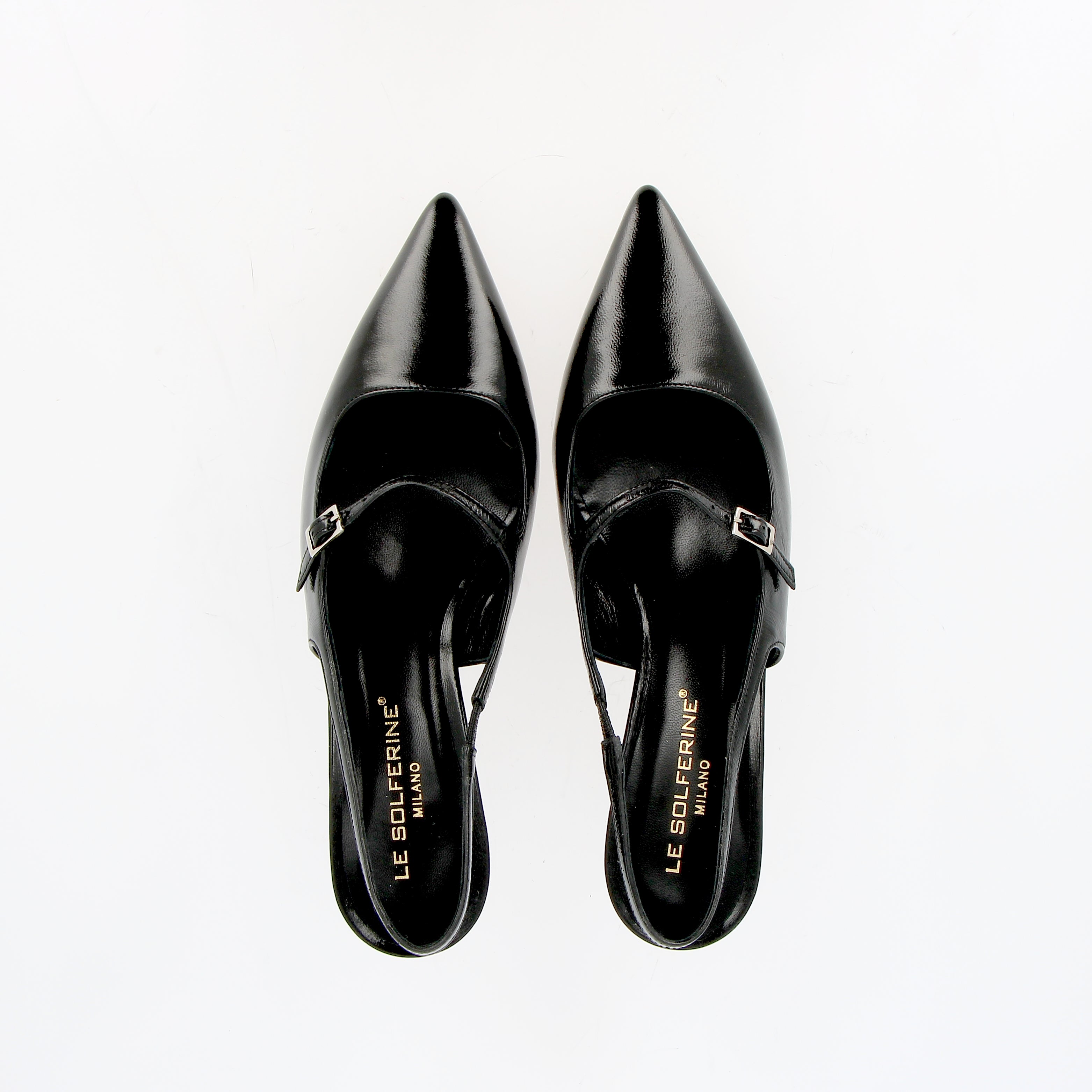 Black Verlux Slingback with Strap