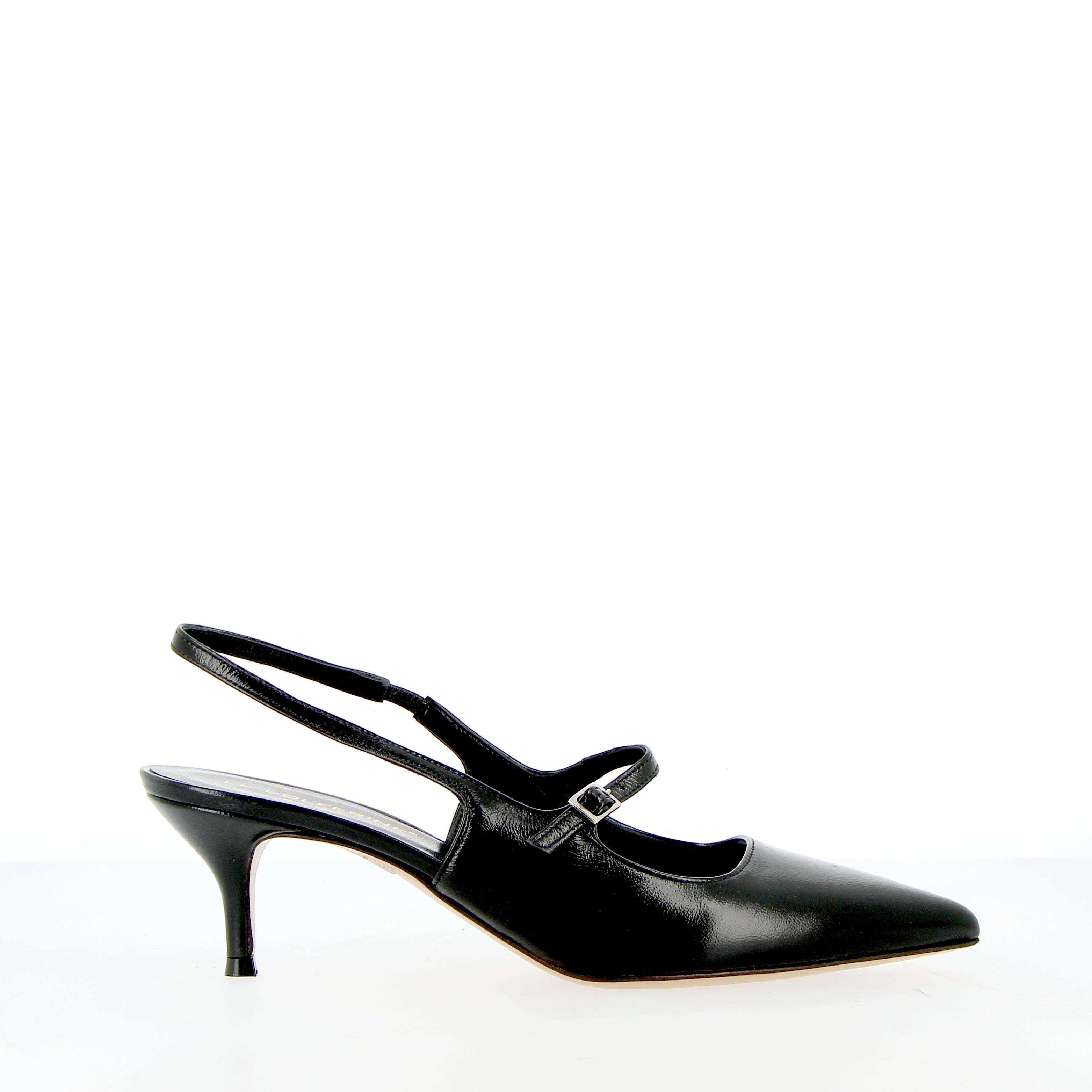 Black Verlux Slingback with Strap