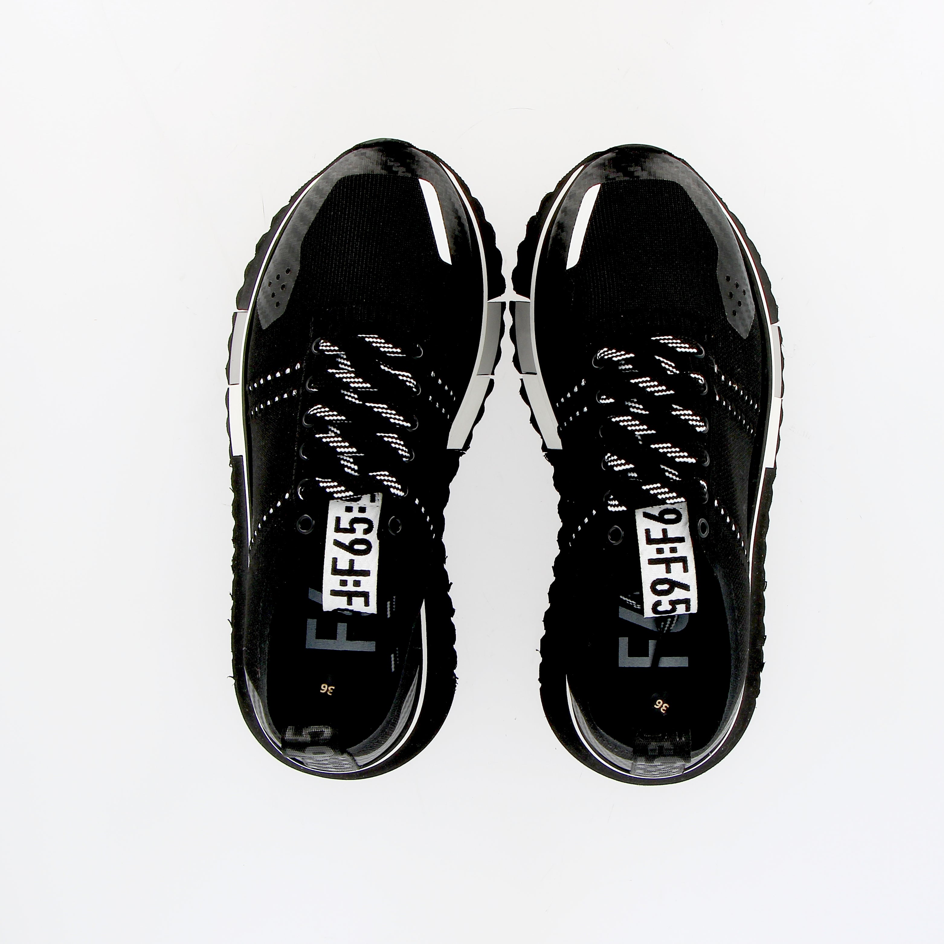 Sneaker Black elastic texture special flex sole