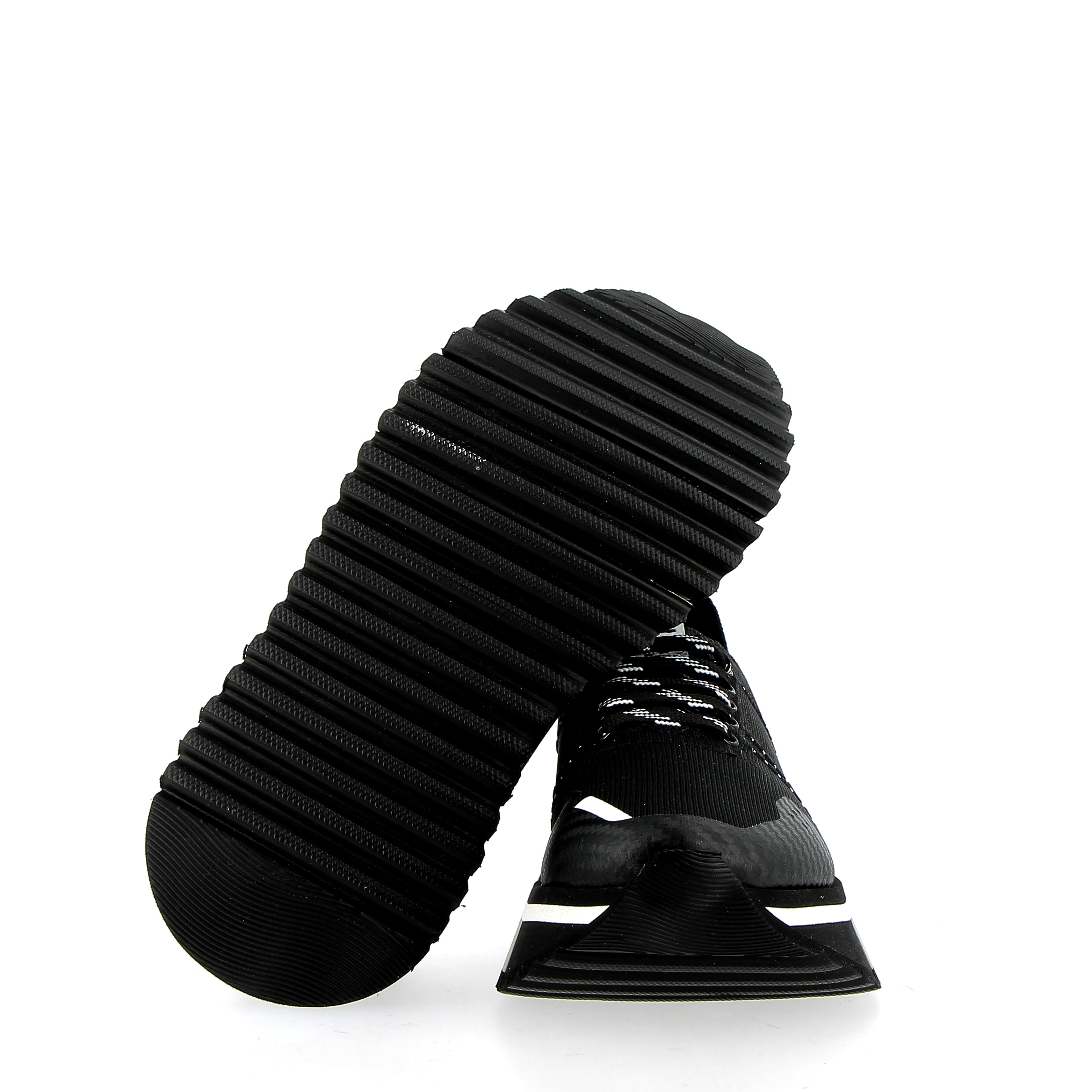 Sneaker Black elastic texture special flex sole