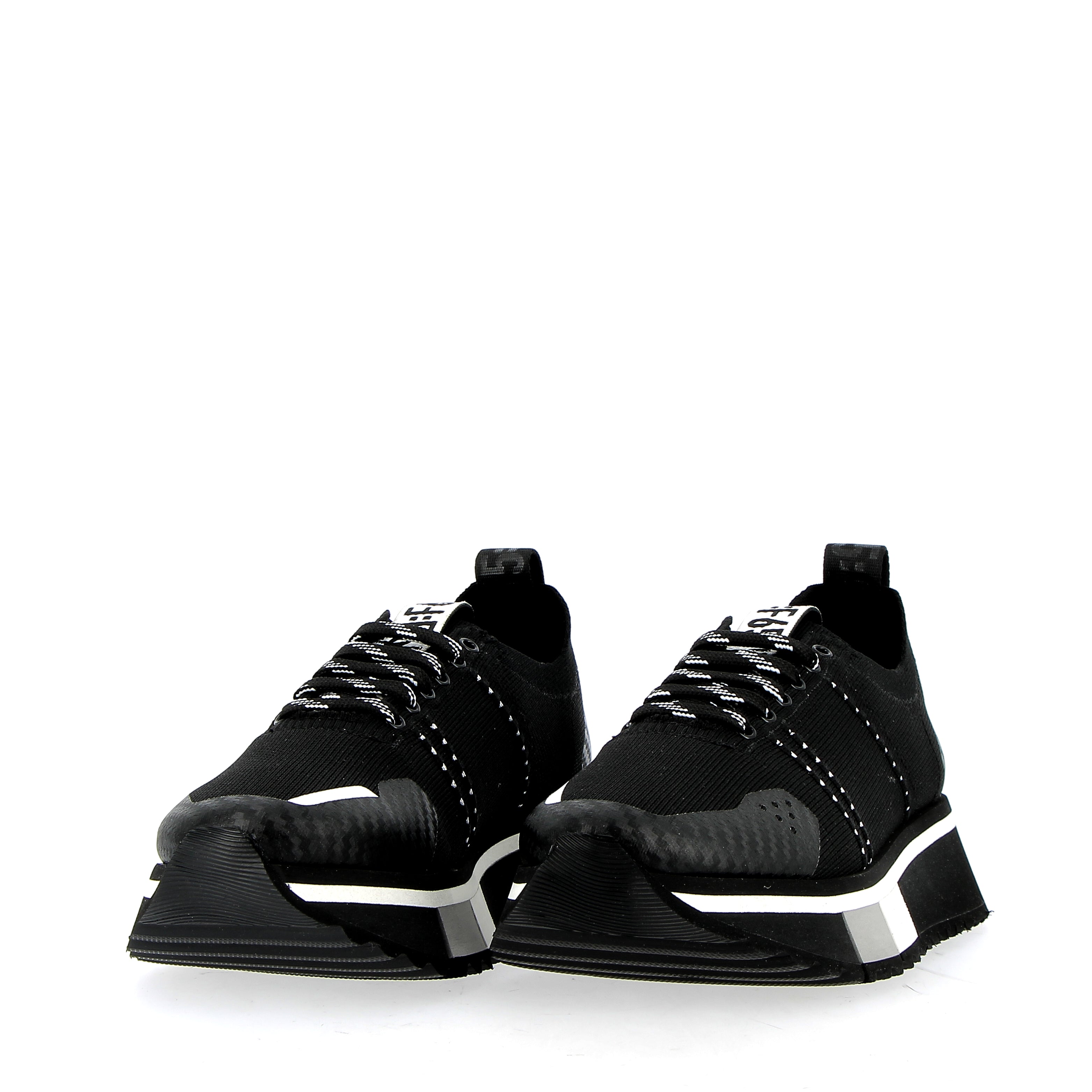 Sneaker Black elastic texture special flex sole