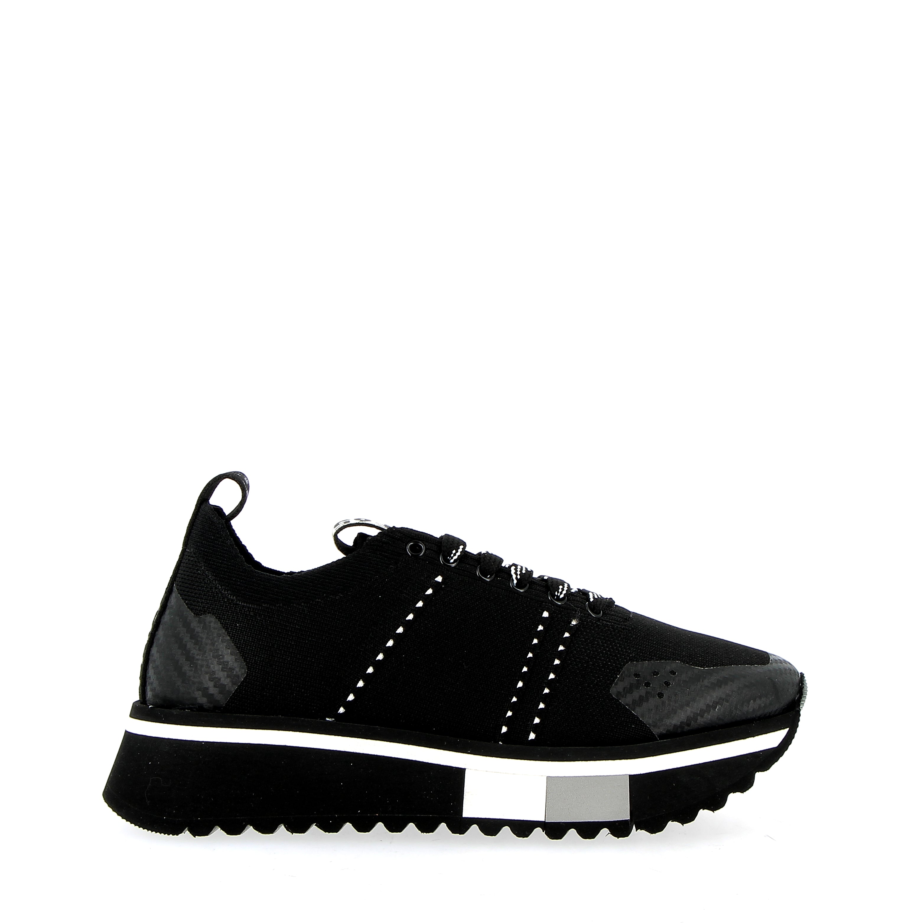Sneaker Black elastic texture special flex sole