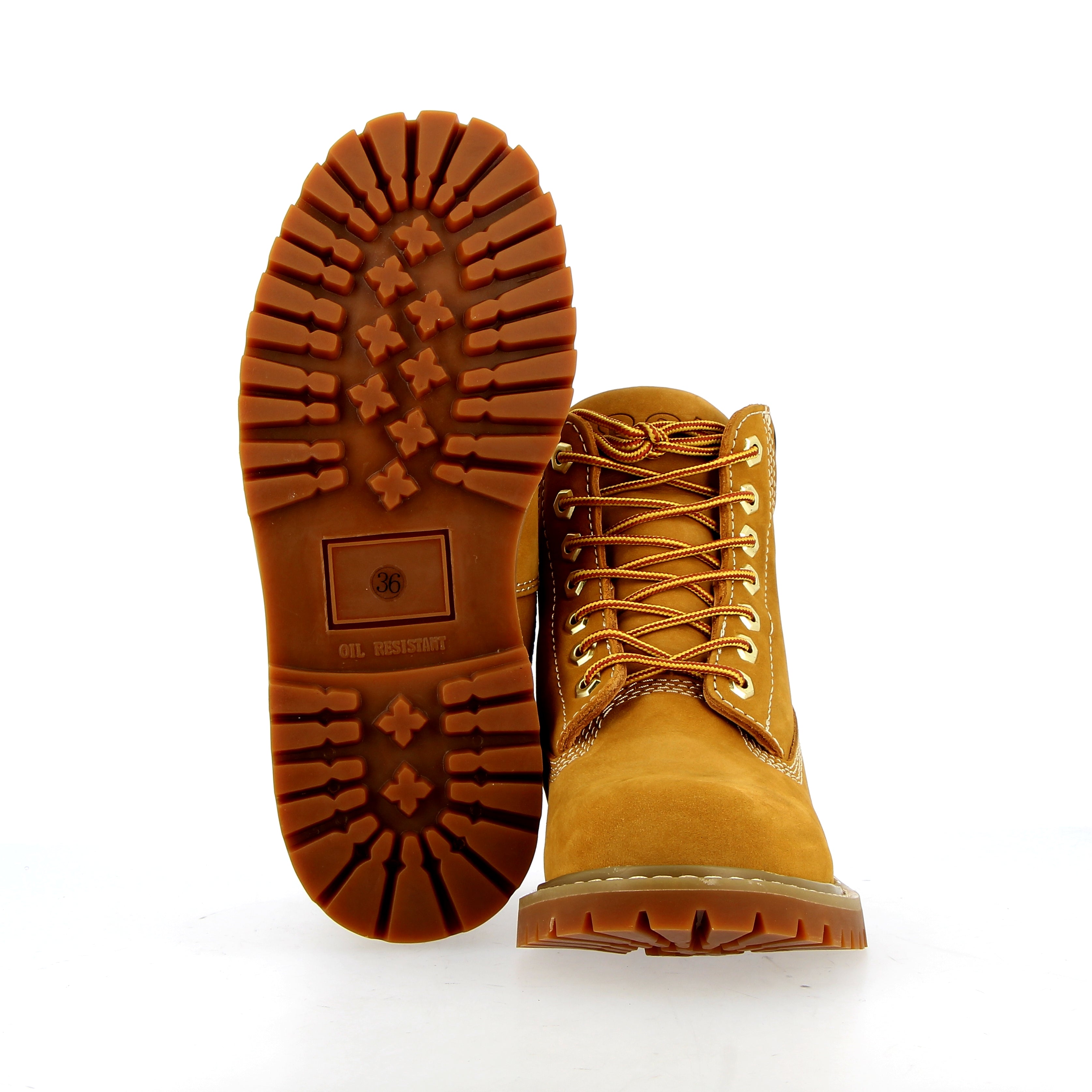 Stivaletto Premium stringato giallo