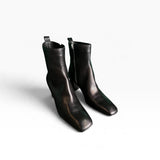 Stivaletto in nappa da guanto supersoft nero