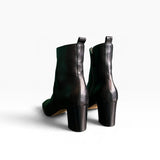 Stivaletto in nappa da guanto supersoft nero