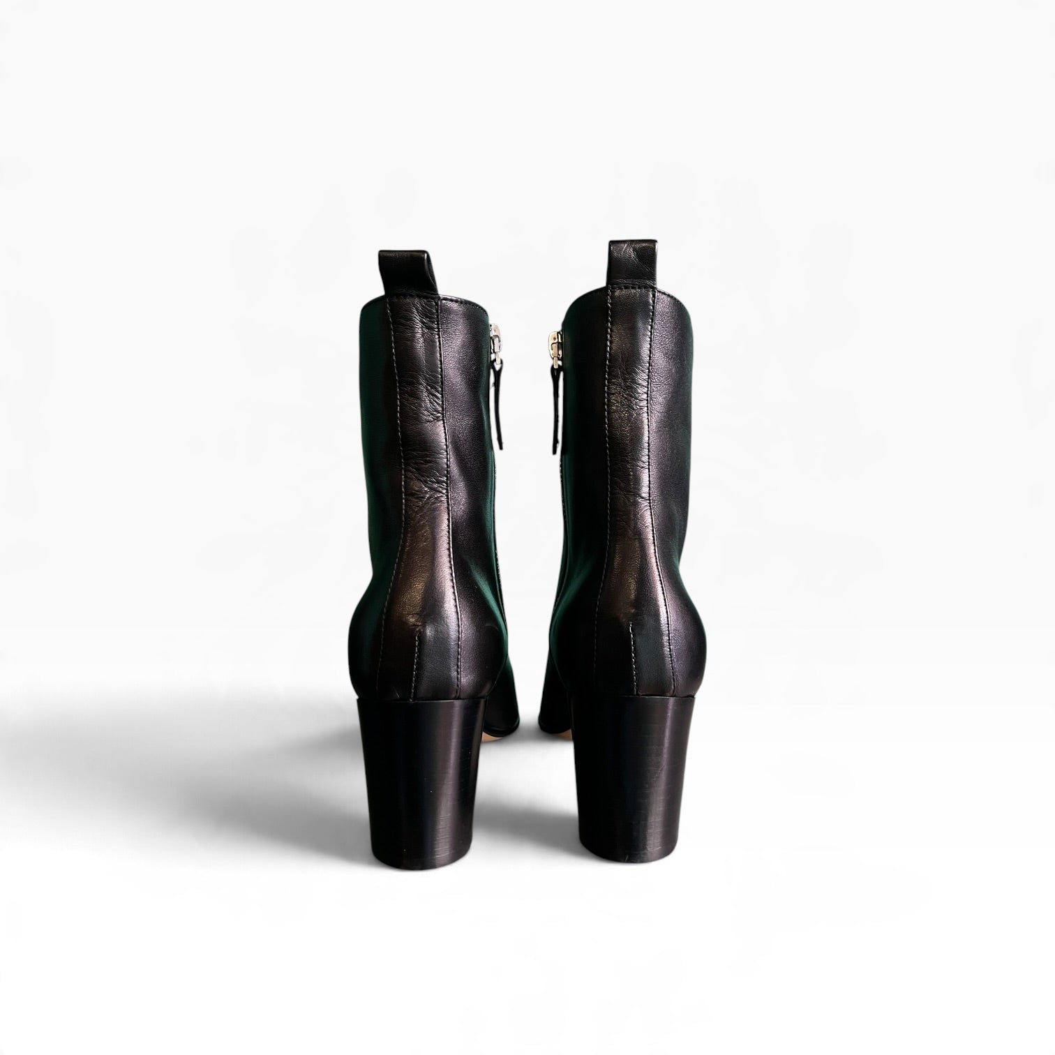 Stivaletto in nappa da guanto supersoft nero