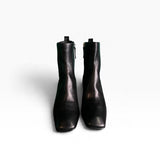 Stivaletto in nappa da guanto supersoft nero