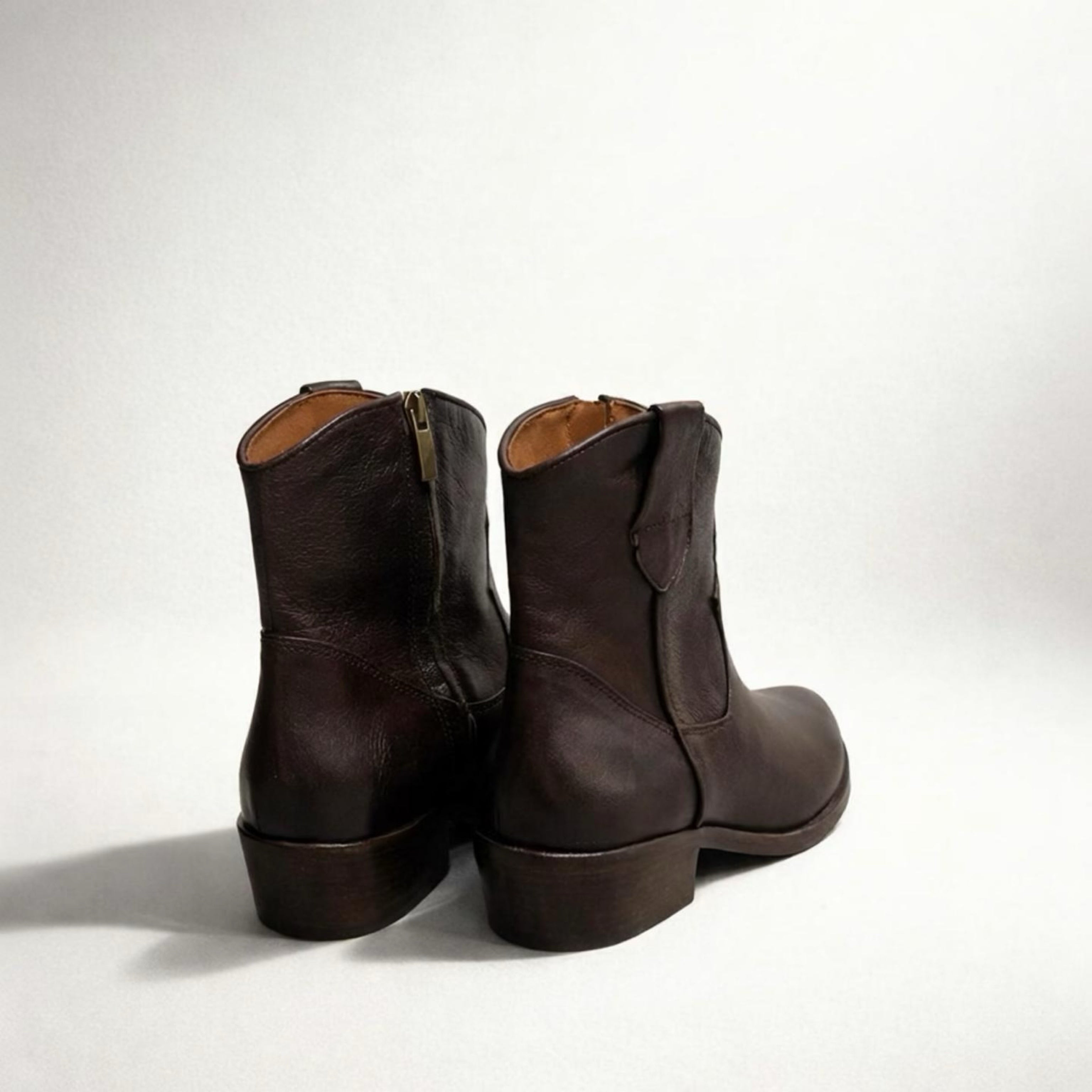 Texano in pelle moro