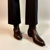 Texano in pelle moro