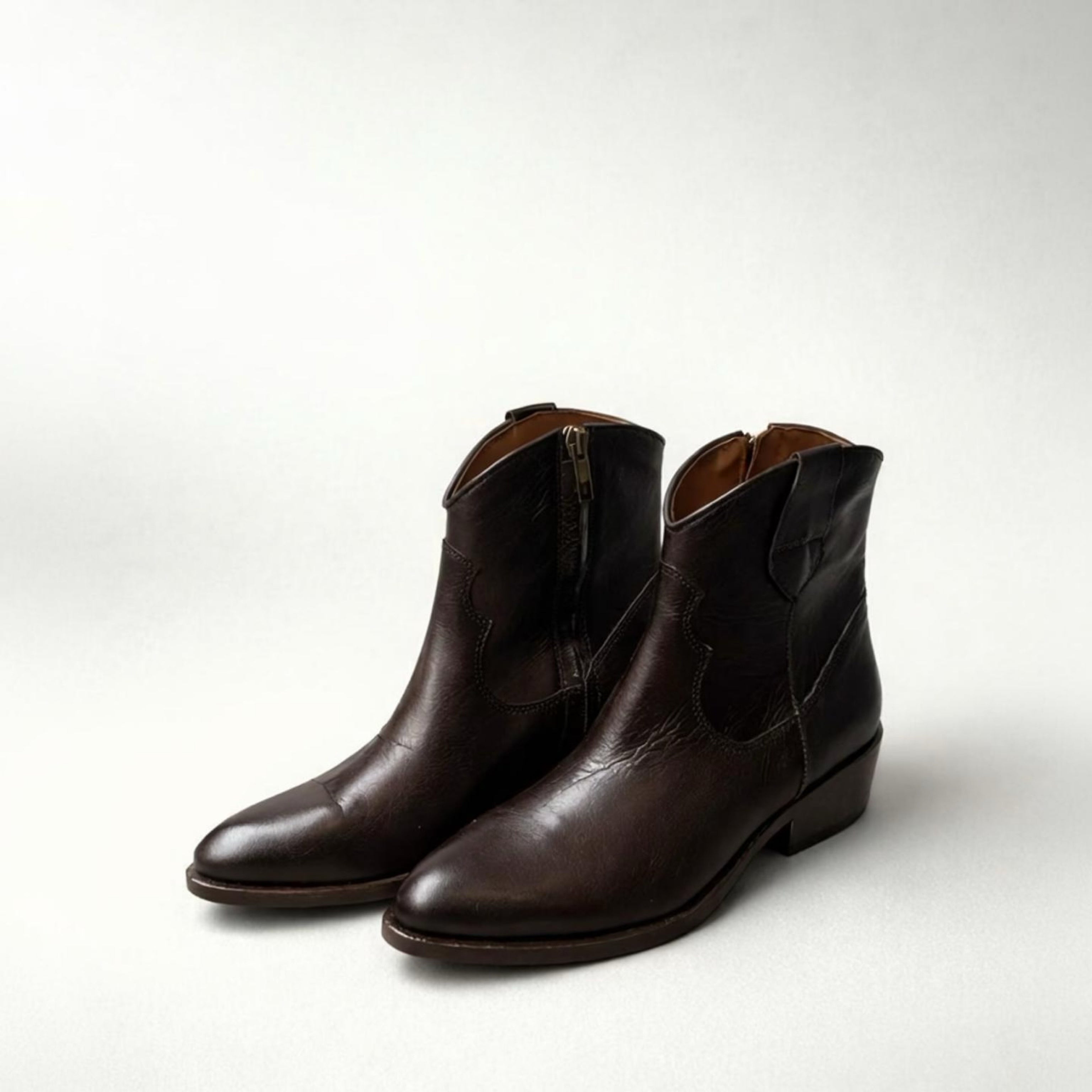 Texano in pelle moro