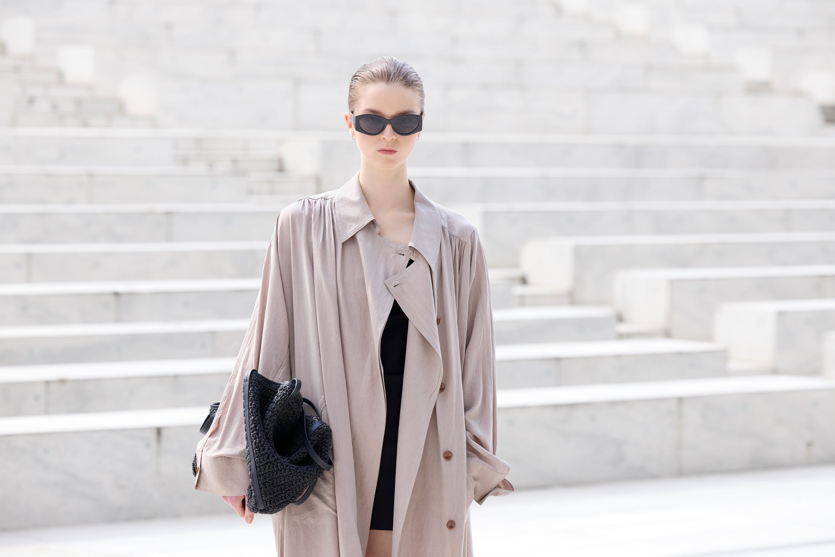 Trench leggero beige